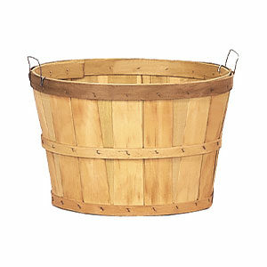 Peck Wood Basket w/Handle (50 pack) - Glacier Valley Enterprises